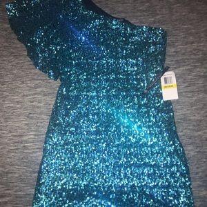 Blue sequin Dress